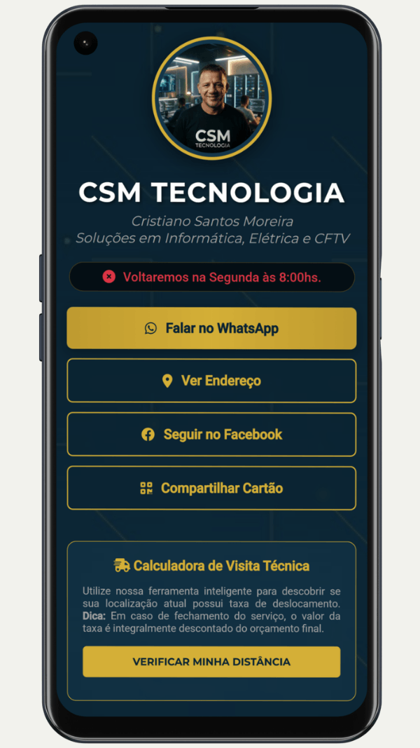 Cartão Digital Interativo de Cristiano (CSM Tecnologia)